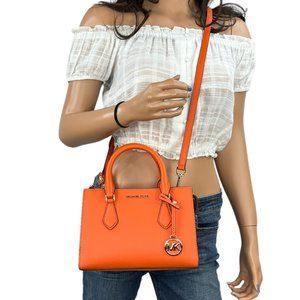 Michael Kors Sheila Small MINI Satchel Shoulder Crossbody Bag Poppy